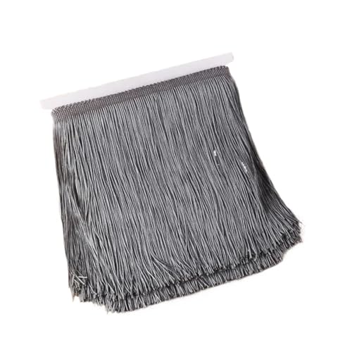 Ymnilian Fransenborte,Fransen 10 Meter 15 cm Lange Quaste Fransenbesatz Spitzenband Quasten for Nähen von Vorhängen Kleidern Fransen Besätze Zubehör Basteln(No.37) von Ymnilian