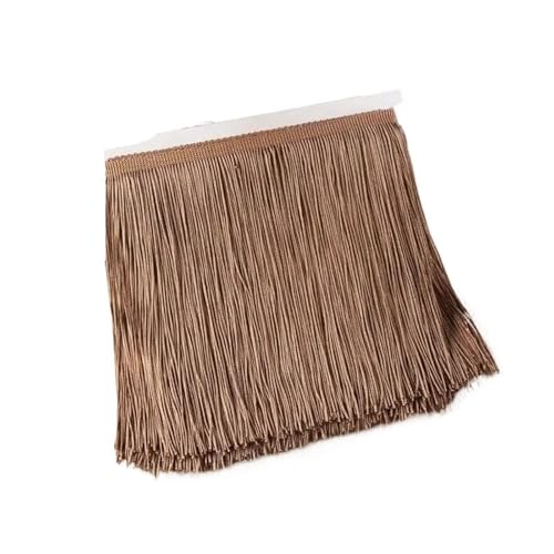 Ymnilian Fransenborte,Fransen 10 Meter 15 cm Lange Quaste Fransenbesatz Spitzenband Quasten for Nähen von Vorhängen Kleidern Fransen Besätze Zubehör Basteln(No.55) von Ymnilian