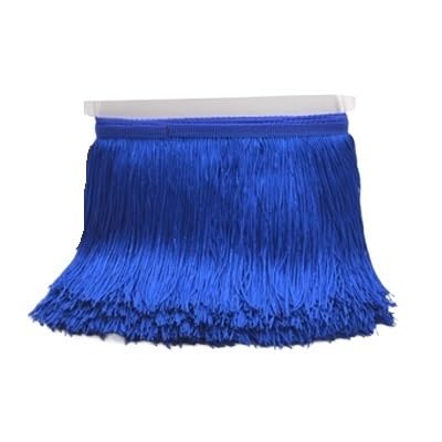 Ymnilian Fransenborte,Fransen 20 cm 30 cm Lange Fransen Spitzenquaste Polyesterbesatz Lateintanzrock Vorhang Kleidungsstücke Zubehör Besatz for Nähen(Blue 2,30cm) von Ymnilian