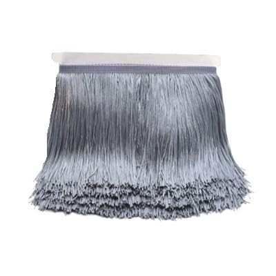 Ymnilian Fransenborte,Fransen 20 cm 30 cm Lange Fransen Spitzenquaste Polyesterbesatz Lateintanzrock Vorhang Kleidungsstücke Zubehör Besatz for Nähen(Light Grey,15cm) von Ymnilian