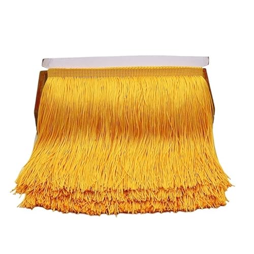 Ymnilian Fransenborte,Fransen 20 cm Lange Fransen-Spitzenquaste, Polyester-Spitzenbesatz, Band for Nähen von lateinamerikanischen Kleidern, Bühnenbekleidung, Vorhängen, DIY-Nähzubehör(Gold,5yard) Ymnilian Fransenborte,Fransen 20 cm Lange Fransen-Spitzenquaste, Polyester-Spitzenbesatz, Band for Nähen von lateinamerikanischen Kleidern, Bühnenbekleidung, Vorhängen, DIY-Nähzubehör(Gold,5yard) von Ymnilian