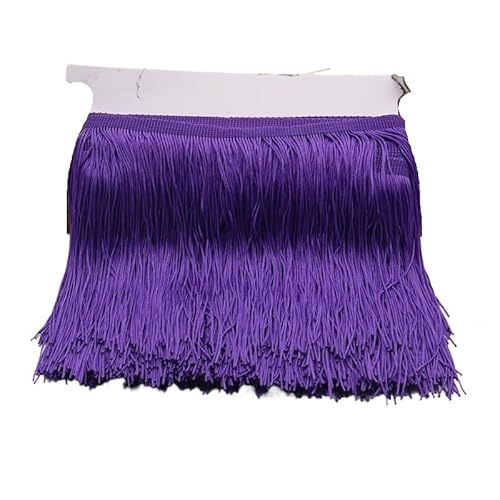 Ymnilian Fransenborte,Fransen 20 cm Lange Fransen-Spitzenquaste, Polyester-Spitzenbesatz, Band for Nähen von lateinamerikanischen Kleidern, Bühnenbekleidung, Vorhängen, DIY-Nähzubehör(Purple,5yard) Ymnilian Fransenborte,Fransen 20 cm Lange Fransen-Spitzenquaste, Polyester-Spitzenbesatz, Band for Nähen von lateinamerikanischen Kleidern, Bühnenbekleidung, Vorhängen, DIY-Nähzubehör(Purple,5yard) von Ymnilian