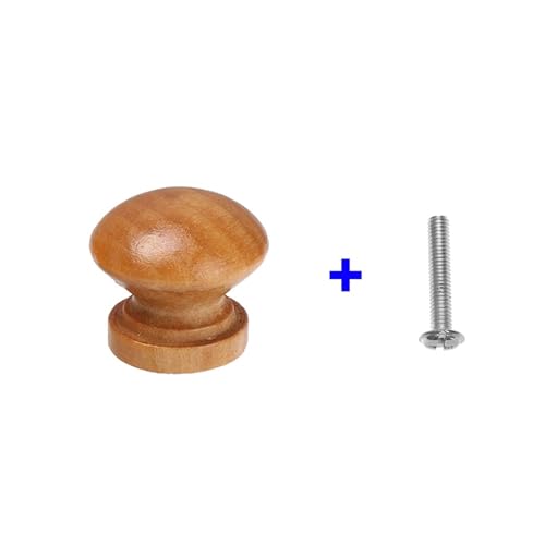 Ymnilian Schrankgriffe Holz, Möbelgriffe Holz 25 Teile/los Runde Form Natürliche Holz Schublade Knob Kleiderschrank Zieht Tür Griff Schrank Küche Schrank Zieht Möbel Hardware(2.4cm) von Ymnilian