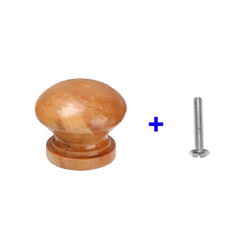 Ymnilian Schrankgriffe Holz, Möbelgriffe Holz 25 Teile/los Runde Form Natürliche Holz Schublade Knob Kleiderschrank Zieht Tür Griff Schrank Küche Schrank Zieht Möbel Hardware(2.8cm) von Ymnilian