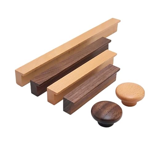 Ymnilian Schrankgriffe Holz, Möbelgriffe Holz 6 Stück Buchenholz-Schrankgriffe, Nussbaum-Massivholz, Möbel, Küchentürgriff, Kleiderschrank, Schrank, Schubladenknöpfe, Hardware-Zuggriff(Walnut 64mm) Ymnilian Schrankgriffe Holz, Möbelgriffe Holz 6 Stück Buchenholz-Schrankgriffe, Nussbaum-Massivholz, Möbel, Küchentürgriff, Kleiderschrank, Schrank, Schubladenknöpfe, Hardware-Zuggriff(Walnut 64mm) von Ymnilian