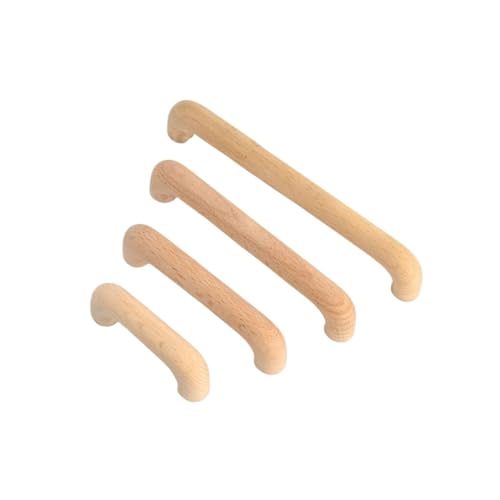 Ymnilian Schrankgriffe Holz, Möbelgriffe Holz 6 Stück Küchenschrankgriffe, Schubladengriffe, Massivholzmöbel, Holztür, Schubladenknöpfe, Schrankgriffe for Möbel(S-160mm) von Ymnilian