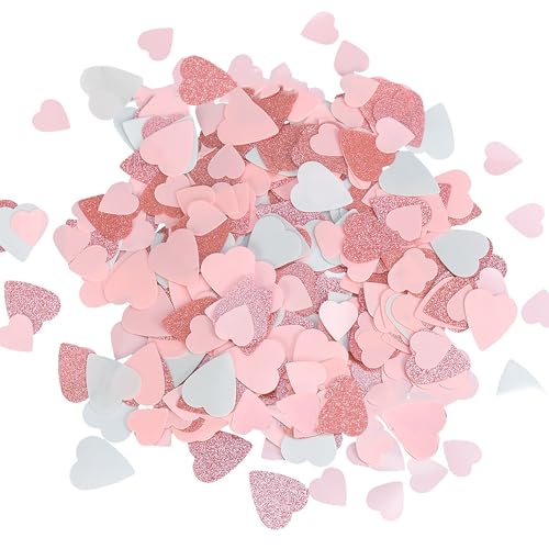 15g Valentinstag Deko Herz Konfetti, Glitzer Rosa Weißes Herz Konfetti Romantische Deko Tischkonfetti Valentines Day Heiratsantrag Verlobung Deko Geburtstag Hochzeit Party Foto Requisiten 15g Valentinstag Deko Herz Konfetti, Glitzer Rosa Weißes Herz Konfetti Romantische Deko Tischkonfetti Valentines Day Heiratsantrag Verlobung Deko Geburtstag Hochzeit Party Foto Requisiten von Ymxil