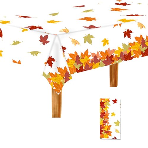 Ymxil Herbst-Tischdecke, orangefarbene Ahornblätter, Tischdecke, Erntefest, Dekoration, Tischdecke, Herbst, Erntedankfest, Halloween, Tischdecke, Heimtischdekoration, Zubehör, 220 x 130 cm Ymxil Herbst-Tischdecke, orangefarbene Ahornblätter, Tischdecke, Erntefest, Dekoration, Tischdecke, Herbst, Erntedankfest, Halloween, Tischdecke, Heimtischdekoration, Zubehör, 220 x 130 cm von Ymxil