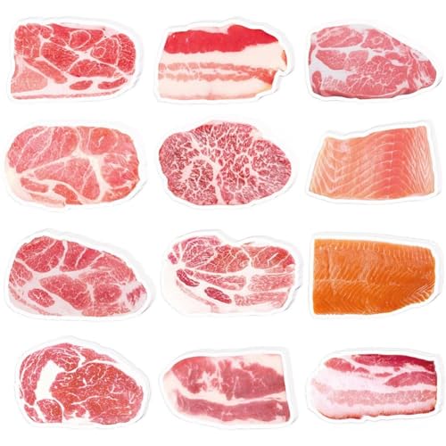 Ymxygz 12 Stück Fleisch-haftnotizen, Kreative Notizblöcke Durchwachsenem Schweinefleisch, Selbstklebende Notizblöcke Für Den Kühlschrank, Haftnotizen Für Büro, Schule Und Zuhause Ymxygz 12 Stück Fleisch-haftnotizen, Kreative Notizblöcke Durchwachsenem Schweinefleisch, Selbstklebende Notizblöcke Für Den Kühlschrank, Haftnotizen Für Büro, Schule Und Zuhause von Ymxygz
