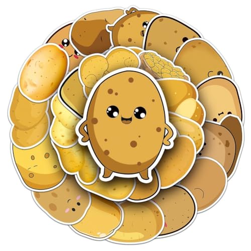 Ymxygz 50 Stück Süße Kartoffelaufkleber, Cartoon-kartoffelaufkleber, Dekorative Aufkleber, wasserdichte Aufkleber Für Wasserflasche, Laptop, Telefon, Skateboard Ymxygz 50 Stück Süße Kartoffelaufkleber, Cartoon-kartoffelaufkleber, Dekorative Aufkleber, wasserdichte Aufkleber Für Wasserflasche, Laptop, Telefon, Skateboard von Ymxygz