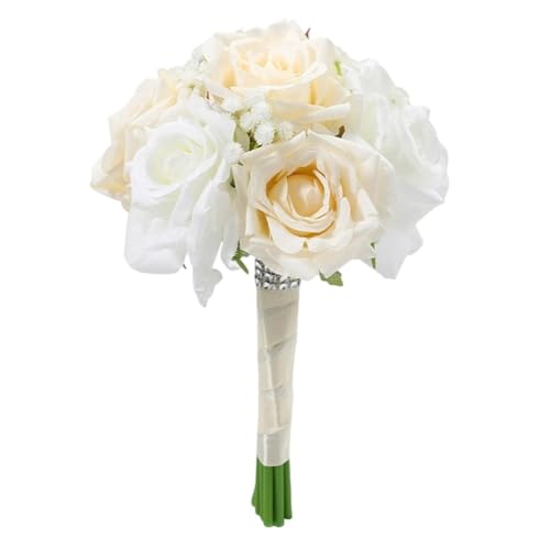 Ymxygz Brautsträuße, Künstliche Rosen, Romantische Hochzeitssträuße Für Die Braut, Brautjungfer, Blumen Haltend von Ymxygz
