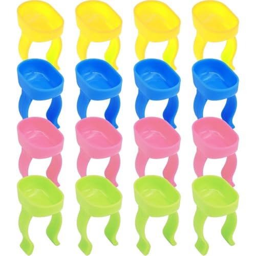 Ymxygz Dental Mischfingerringschale 20 Stück Kunststoff Silikonhalter Nail Art Paletten Künstler Mischpalette Fingerringe Für Zahnarzt Manikürist Ymxygz Dental Mischfingerringschale 20 Stück Kunststoff Silikonhalter Nail Art Paletten Künstler Mischpalette Fingerringe Für Zahnarzt Manikürist von Ymxygz
