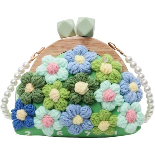 Ymxygz Geldbörse Häkelblumen-Schnalle, Retro-geldbörse Kussverschluss, Modische Häkeltasche, Umhängetasche Perlenkette, Geldbörsen Für Frauen Und Mädchen Ymxygz Geldbörse Häkelblumen-Schnalle, Retro-geldbörse Kussverschluss, Modische Häkeltasche, Umhängetasche Perlenkette, Geldbörsen Für Frauen Und Mädchen von Ymxygz