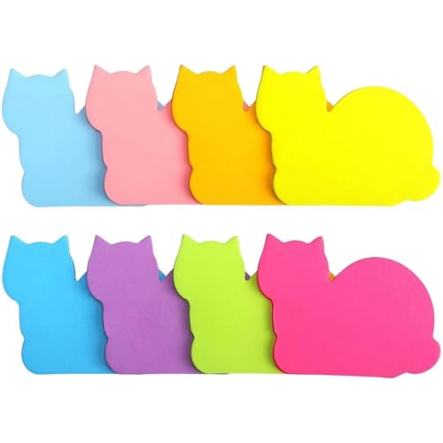 Ymxygz Haftnotizen Katzenmotiv, 240 Blatt, Tragbar, Niedlich, Selbstklebend, Buntes Papier, Notizblock Für Büro, Schule, Notizbuch, Schreibwaren Ymxygz Haftnotizen Katzenmotiv, 240 Blatt, Tragbar, Niedlich, Selbstklebend, Buntes Papier, Notizblock Für Büro, Schule, Notizbuch, Schreibwaren von Ymxygz