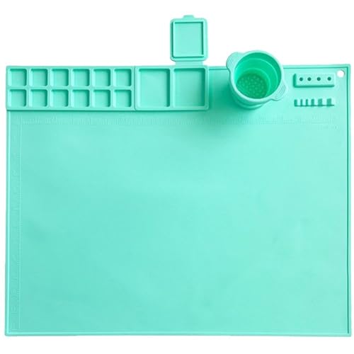 Ymxygz Silikon-malmatte Für Kinder, Silikon-bastelmatte Faltbarem Reinigungsbecher, Antihaftbeschichtetes, Waschbares Silikon-farbpad Für Harzguss, Kunst, Heimwerken, Zeichnen, Ton Und Play Doh Ymxygz Silikon-malmatte Für Kinder, Silikon-bastelmatte Faltbarem Reinigungsbecher, Antihaftbeschichtetes, Waschbares Silikon-farbpad Für Harzguss, Kunst, Heimwerken, Zeichnen, Ton Und Play Doh von Ymxygz