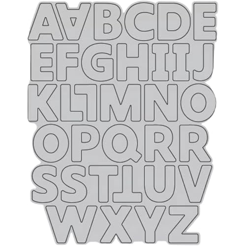 Ymxygz Stanzformen Aus Karbonstahl, 26 Buchstaben, Alphabet, Prägeschablone, Vorlage Für Die Herstellung Von Papierkarten, DIY, Scrapbooking, Album, Basteldekor Ymxygz Stanzformen Aus Karbonstahl, 26 Buchstaben, Alphabet, Prägeschablone, Vorlage Für Die Herstellung Von Papierkarten, DIY, Scrapbooking, Album, Basteldekor von Ymxygz