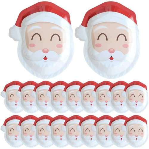 Ymxygz Weihnachtsgeschirr-Set, 20 Stück, Weihnachtsmann-Teller, Weihnachts-Teller, Partyzubehör, Tischdekoration Ymxygz Weihnachtsgeschirr-Set, 20 Stück, Weihnachtsmann-Teller, Weihnachts-Teller, Partyzubehör, Tischdekoration von Ymxygz
