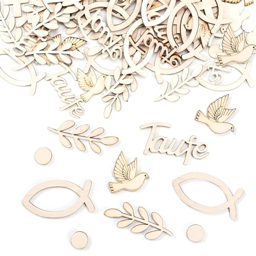 100 Stück Taufe Deko, Holz Taufe Deko, Holz Kommunion Deko für Babyshower Party Deko, Tischdeko Taufe Junge Mädchen, Tischdeko Taufe Junge Mädchen, DIY Handwerk Konfirmation Deko. 100 Stück Taufe Deko, Holz Taufe Deko, Holz Kommunion Deko für Babyshower Party Deko, Tischdeko Taufe Junge Mädchen, Tischdeko Taufe Junge Mädchen, DIY Handwerk Konfirmation Deko. von Ynkkvre