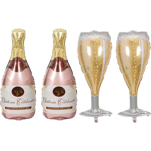 Champagnerballon, Champagnerflaschen-Ballons, Kelch, Weinglas, Mylar-Folienballons, rosa Champagner-Ballon, Aluminiumfolien-Ballon, Weinalkohol-Ballons für Geburtstag, Verlobung, Champagnerballon, Champagnerflaschen-Ballons, Kelch, Weinglas, Mylar-Folienballons, rosa Champagner-Ballon, Aluminiumfolien-Ballon, Weinalkohol-Ballons für Geburtstag, Verlobung, von Ynkkvre