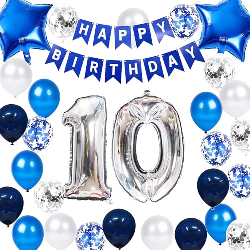 Geburtstagsdeko Jungen Blau Zahl 10, Geburtstagsdeko 10 Jahre Junge, Happy Birthday Folienballon, Geburtstag Party Deko Junge Blau, Kinder Junge Geburtstag Party Dekoration. Geburtstagsdeko Jungen Blau Zahl 10, Geburtstagsdeko 10 Jahre Junge, Happy Birthday Folienballon, Geburtstag Party Deko Junge Blau, Kinder Junge Geburtstag Party Dekoration. von Ynkkvre