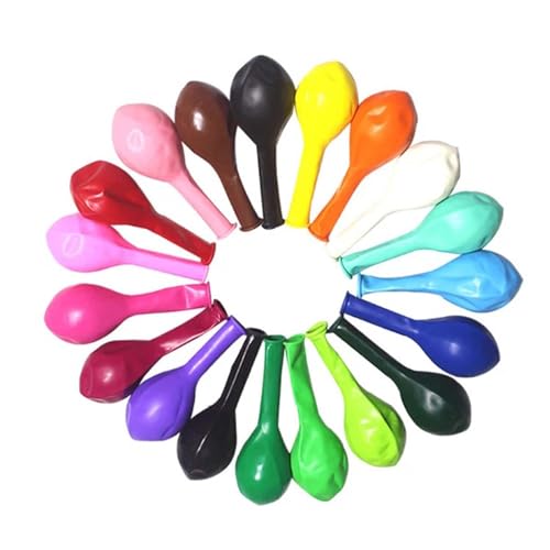 Regenbogen-Luftballons, 30,5 cm, verschiedene helle Farben, hergestellt aus starkem, mehrfarbigem Latex, für Helium oder Luft, Party-Dekoration, Zubehör für Kindergeburtstage, 100 Stück Regenbogen-Luftballons, 30,5 cm, verschiedene helle Farben, hergestellt aus starkem, mehrfarbigem Latex, für Helium oder Luft, Party-Dekoration, Zubehör für Kindergeburtstage, 100 Stück von Ynkkvre
