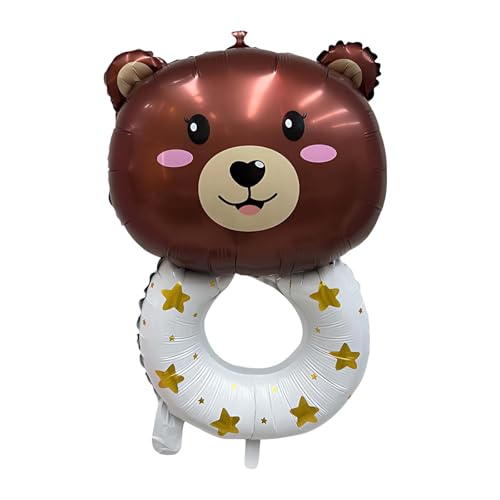 Süßer Folienballon Baby Bär, Groß Ballon Deko, Helium oder Luft Bären-FöRmige Ballons, für baby shower deko, Baby Empfang Partei Dekoration für Familie Partei, Geschenk zur Geburt. von Ynkkvre