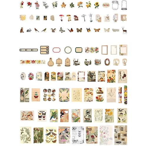Vintage Scrapbooking Sticker Set, Dekorative Journal Fotoalbum Aufkleber Stickers Zubehör, Selbstklebend Aufkleber Bastelpapier, DIY Scrapbook Geschenk für Teenager und Kind. Vintage Scrapbooking Sticker Set, Dekorative Journal Fotoalbum Aufkleber Stickers Zubehör, Selbstklebend Aufkleber Bastelpapier, DIY Scrapbook Geschenk für Teenager und Kind. von Ynkkvre