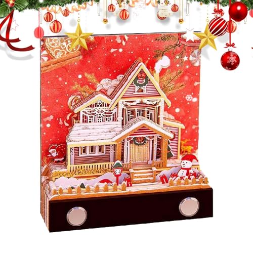 3D Memo Pad, 3D Notizblock,Snowhouse 3D Papier Sculpture Memo Pad - Neujahr Urlaub Favor Tabelle Centerpieces Carving Art Notizblock für Weihnachten Winter Home Notizen 3D Memo Pad, 3D Notizblock,Snowhouse 3D Papier Sculpture Memo Pad - Neujahr Urlaub Favor Tabelle Centerpieces Carving Art Notizblock für Weihnachten Winter Home Notizen von Ynnhik