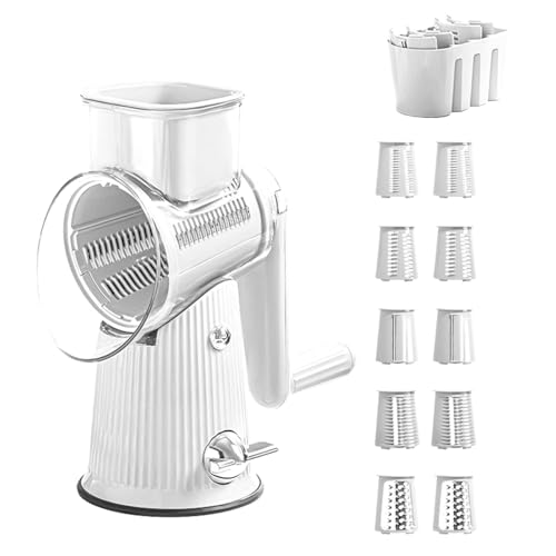 5 in 1 rotierende Reibe, 5 in 1 Käse | Gemüseschneider Handkurbel Käse Zerstörer | Effektiv sicher Handkäse für Kartoffelfrucht-Karotte 5 in 1 rotierende Reibe, 5 in 1 Käse | Gemüseschneider Handkurbel Käse Zerstörer | Effektiv sicher Handkäse für Kartoffelfrucht-Karotte von Ynnhik