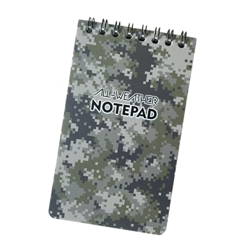 All Weather Notepad, wasserdichter Notizblock | Wasserdichte Reise-Notizblock | Tragbare Tasche Notizbuch, Top- -Notizbücher 50 Seiten für Arbeitsschool Aufnahme von Ynnhik