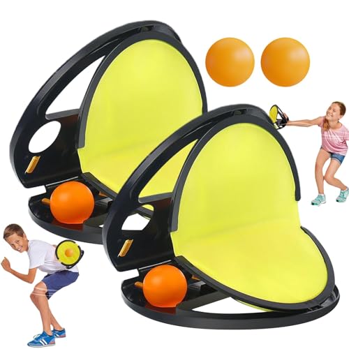 Beach Paddle Ball - Fangspiel, Outdoor -Sportspielzeug | Robustes Paddel -Set, leichter Ball mit einfachem Werfen, 2 Spielern werfen und fangen Spiele, zwei Spieler Hinterhofspiel für Sommeraktivitäte Beach Paddle Ball - Fangspiel, Outdoor -Sportspielzeug | Robustes Paddel -Set, leichter Ball mit einfachem Werfen, 2 Spielern werfen und fangen Spiele, zwei Spieler Hinterhofspiel für Sommeraktivitäte von Ynnhik