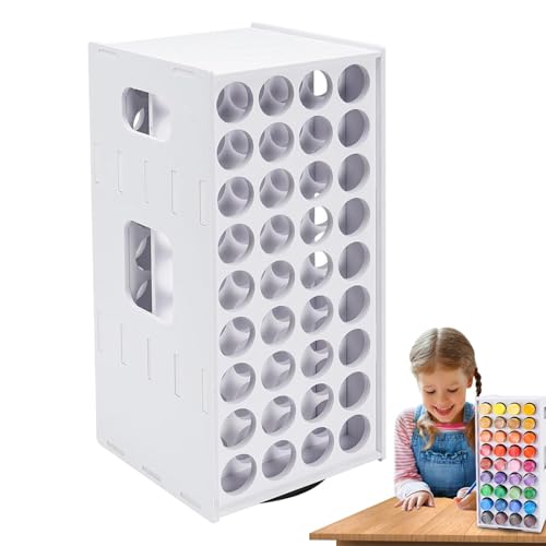 Craft Paint Organizer, Farbe Organizer - 72 Loch Aufbewahrungsständer für Farbe,Rotary Farbspeicher Turm Vertikale Farbe Organizer Halter für 2 oz Handwerk Farben Craft Paint Organizer, Farbe Organizer - 72 Loch Aufbewahrungsständer für Farbe,Rotary Farbspeicher Turm Vertikale Farbe Organizer Halter für 2 oz Handwerk Farben von Ynnhik