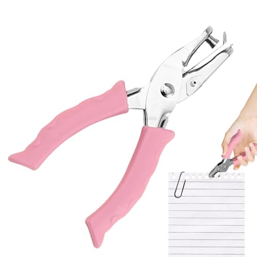 Einzellochhandheld-Locher | Scrapbook Papier Stanzwerkzeug | Papier-Puncher Tragbares, Handheld-Schneidewerkzeug mit ergonomischem weichem Griff für Notizbuch, Mähbuch Einzellochhandheld-Locher | Scrapbook Papier Stanzwerkzeug | Papier-Puncher Tragbares, Handheld-Schneidewerkzeug mit ergonomischem weichem Griff für Notizbuch, Mähbuch von Ynnhik