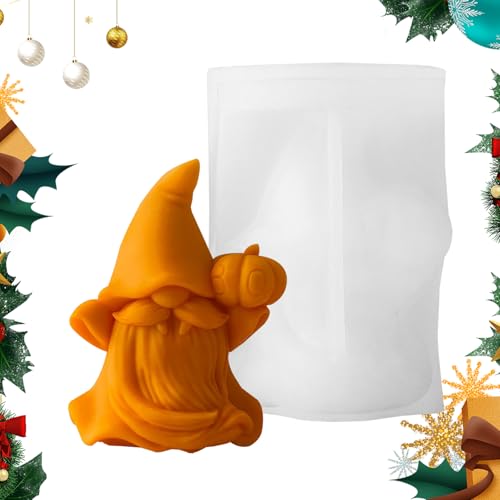 -Figurenform – Gnom-Kerzenmaker, Silikonrahmen Skulptur | Einfache Freigabe-Musterform, flexibles Form-Set für künstlerische Modellierung, Handwerk, Zuhause -Figurenform – Gnom-Kerzenmaker, Silikonrahmen Skulptur | Einfache Freigabe-Musterform, flexibles Form-Set für künstlerische Modellierung, Handwerk, Zuhause von Ynnhik
