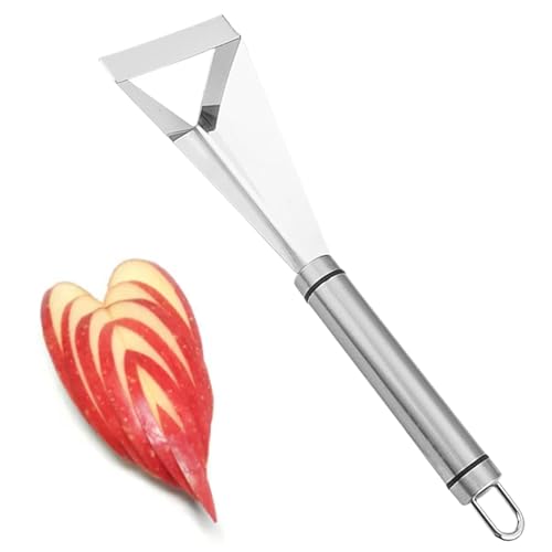 Fruchtschneideform, Obstschneider - V-V-V-Küchenfräser aus Edelstahl - Sammeln von Lebensmitteln Obst Skulptur Werkzeuge Essen Modellierung Gravur Gadget für Küche, Picknick Fruchtschneideform, Obstschneider - V-V-V-Küchenfräser aus Edelstahl - Sammeln von Lebensmitteln Obst Skulptur Werkzeuge Essen Modellierung Gravur Gadget für Küche, Picknick von Ynnhik