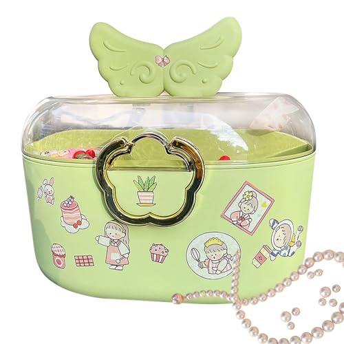 Haarband Schmuckschatullen - Große Kapazität Staubdichte Schmuckbox | Haarnadeln Haarband Organizer Box Staubdichte Schmuck Aufbewahrungsbox für Halskette Ohrringe von Ynnhik