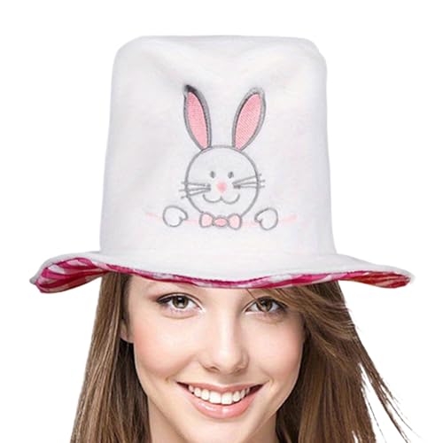 Hasen-Zylinderhut, Zylinder mit, Samt, Osterhut, Hasen-Partyhut, lustige Kaninchen-Kopfbedeckung, Kostüm für Kostüm P Hasen-Zylinderhut, Zylinder mit, Samt, Osterhut, Hasen-Partyhut, lustige Kaninchen-Kopfbedeckung, Kostüm für Kostüm P von Ynnhik