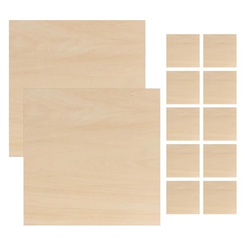 Holzbretter für Handwerk | Holzplatten für Handwerk, unfertige quadratische Holzblätter, 12 quadratische Sperrholzplatten für Handwerk, Grav Schneiden Holzbretter für Handwerk | Holzplatten für Handwerk, unfertige quadratische Holzblätter, 12 quadratische Sperrholzplatten für Handwerk, Grav Schneiden von Ynnhik