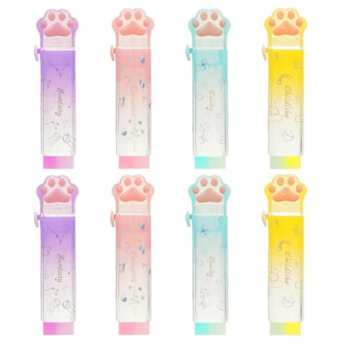 Katze Paw Schiebe-Radiergummi, Cat Paw Radiergummi 8X einziehbarer Stift Radiergummi - Papierzubehör, ästhetischer Radiergummi, süßer Gummi für die Heimschularbeit Katze Paw Schiebe-Radiergummi, Cat Paw Radiergummi 8X einziehbarer Stift Radiergummi - Papierzubehör, ästhetischer Radiergummi, süßer Gummi für die Heimschularbeit von Ynnhik