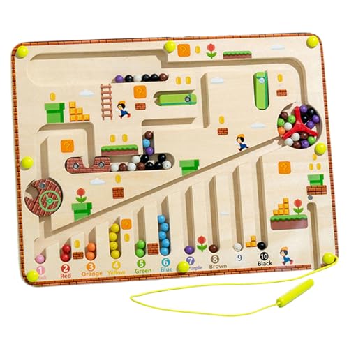 Magnetfarbe und zählen Labyrinth, magnetische Farbe und Anzahl Labyrinth - Bead Maze Counting Toys Magnetische Puzzle | Holz-Puzzle-Aktivitätstafel, Kinder lernen Spielzeug für Feinmotorik logisches Magnetfarbe und zählen Labyrinth, magnetische Farbe und Anzahl Labyrinth - Bead Maze Counting Toys Magnetische Puzzle | Holz-Puzzle-Aktivitätstafel, Kinder lernen Spielzeug für Feinmotorik logisches von Ynnhik