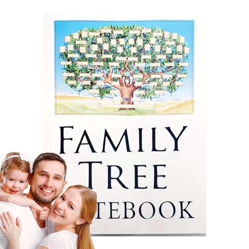 Notizbücher für Genealogie, Stammbaum Diagramme zum Ausfüllen,Genealogie - Generation Genealogy Organizer Arbeitsbuch für Männer Frauen Weihnachten von Ynnhik