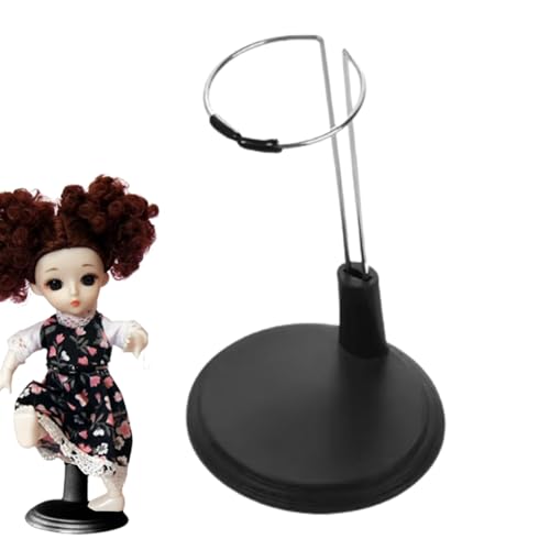 Puppenständer für die Präsentation, Puppenständer - stabiler, rutschfester Doll-Ständer aus Stahl | Dock Ständer mit verstellbarem Taillenausschnitt. Kleine Puppen für Puppen Puppenständer für die Präsentation, Puppenständer - stabiler, rutschfester Doll-Ständer aus Stahl | Dock Ständer mit verstellbarem Taillenausschnitt. Kleine Puppen für Puppen von Ynnhik