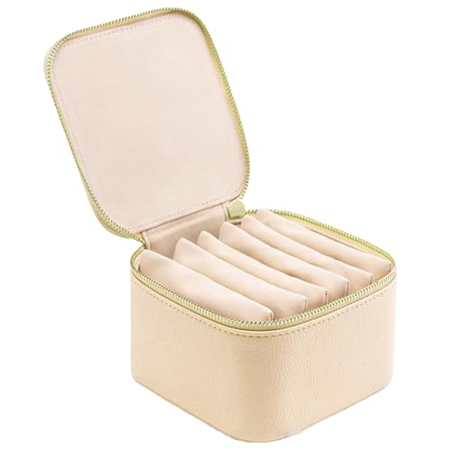 Reise-Schmuck-Box,Schmuckschatulle für Frauen, Ohrringe Halter Taschen, Schmuck Organizer Aufbewahrungsbox, Schmuckschatulle mit 6 Schmuck Reißverschlusstaschen, PU-Leder Ohrringe Reisekarton Reise-Schmuck-Box,Schmuckschatulle für Frauen, Ohrringe Halter Taschen, Schmuck Organizer Aufbewahrungsbox, Schmuckschatulle mit 6 Schmuck Reißverschlusstaschen, PU-Leder Ohrringe Reisekarton von Ynnhik
