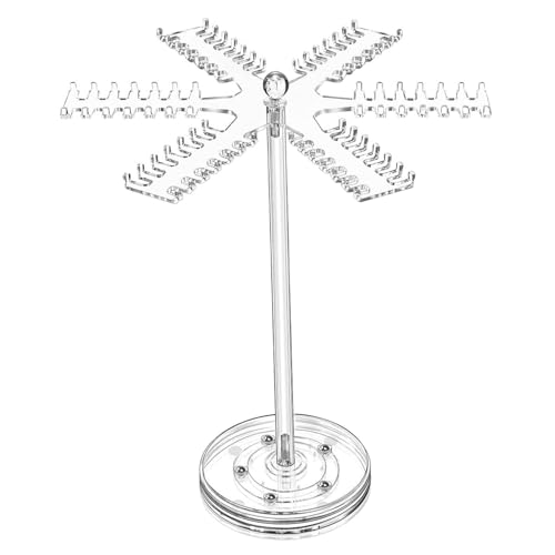 Schmuck-Ständer - Display für Halskettenhalter, Anhänger Halter | Acryl Armband Organisator, 360 Grad drehbare Schmucktürme, Schmuckanhänger für Kette Anhänger Ohrringe Uhr, 10,6x12,8x5in Schmuck-Ständer - Display für Halskettenhalter, Anhänger Halter | Acryl Armband Organisator, 360 Grad drehbare Schmucktürme, Schmuckanhänger für Kette Anhänger Ohrringe Uhr, 10,6x12,8x5in von Ynnhik