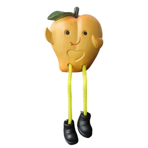 Sitzende Puppen mit langen Beinen, Puppen mit langen Beinen - Fruchtform baumelnde Puppe Harz Statue,Kreative Regale Dekoration für Schreibtisch, Bücherregal, Wohnzimmer von Ynnhik