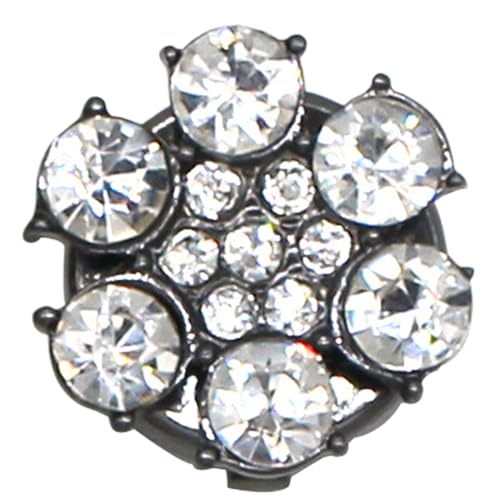 Strass-Knöpfe für Kleidung - Strass-Knöpfe Stilvolle Knöpfe | Dekorative Knöpfe, abnehmbare Blumenknöpfe, Pullover-Knopf-Clips für Hemd, Anzug von Ynnhik
