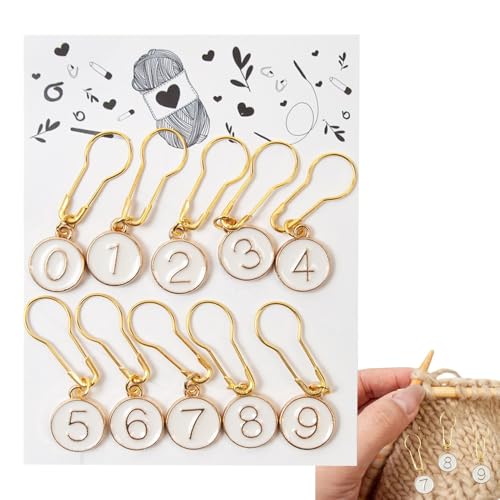 Strickmarker, Abnehmbare Häkel-Metallmarker - Nähen, Ringe, zarte Markierungen für Scrapbooking, Bastelarbeiten und Schmuckherstellung Strickmarker, Abnehmbare Häkel-Metallmarker - Nähen, Ringe, zarte Markierungen für Scrapbooking, Bastelarbeiten und Schmuckherstellung von Ynnhik