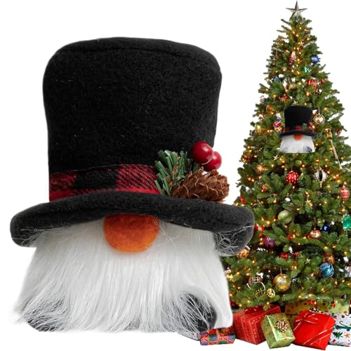 Weihnachten LED Puppen Anhänger, Weihnachtsschmuck Puppe mit, Gesichtslose Weihnachtspuppen Plüsch-Hängerpuppen, Niedliche rot-nase Licht Up Urlaub Ornament Weihnachtsanhänger für Urlaub von Ynnhik
