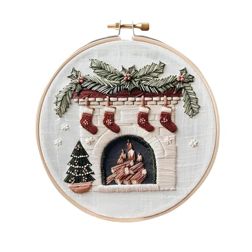 Weihnachts-Kits für Anfänger - Weihnachtssocken Stickerei-Kits, Weihnachts-Stocking-Serie Stickerei-Kits | Weihnachts-Hand-Stickerei-Pakete für Erwachsene und Kinder Weihnachts-Kits für Anfänger - Weihnachtssocken Stickerei-Kits, Weihnachts-Stocking-Serie Stickerei-Kits | Weihnachts-Hand-Stickerei-Pakete für Erwachsene und Kinder von Ynnhik