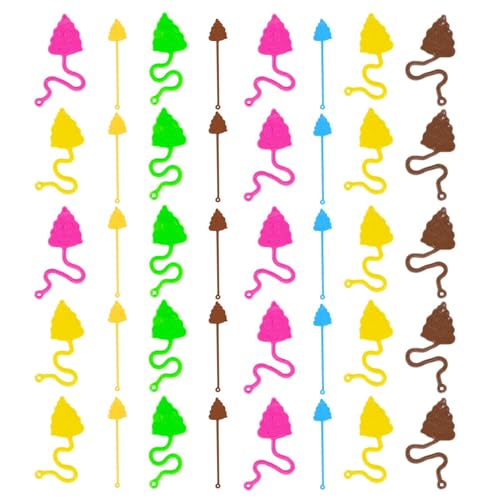 Ynnhik Kothaufen für Fingerstreifen, elastisches Spielzeug | Spielzeug mit gedehnten Haufen | buntes lustiges Spiel, Stressabbau, Relief-Party, für Witz und Geburtstag von Ynnhik